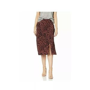 Rails Veda Rust Tiger Stripe Midi Skirt